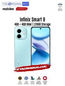 Infinix Smart 9 - 4GB RAM - 128GB Storage - PTA Approved - 12 Months Warranty - Green - The Original Bro Mobiles - TOB41